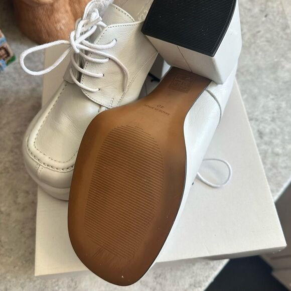 L’Intervalle BNIB White Leather Platform Oxford Shoes Size 9/9.5 40 - Picture 6 of 6